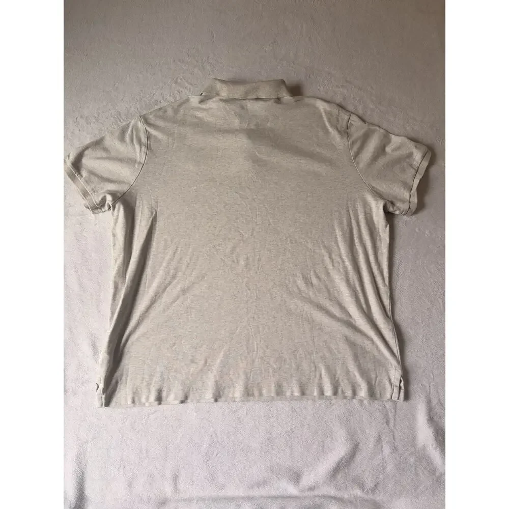 Polo Ralph Lauren Men’s XXL Tall Polo Shirt White Gray